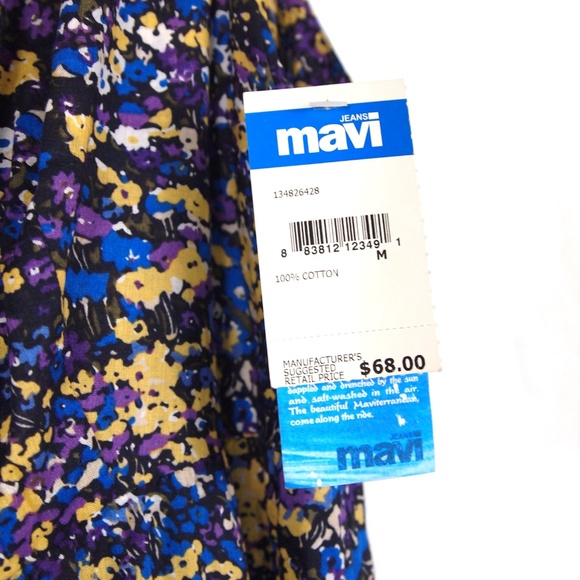 NWT Mavi Floral Tiered Baby Doll Dress M - Picture 5 of 7